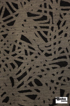 Black & Metallic Abstract Upholstery Woven Fabric - Boho Fabrics - Home Dec. & Upholstery Fabric