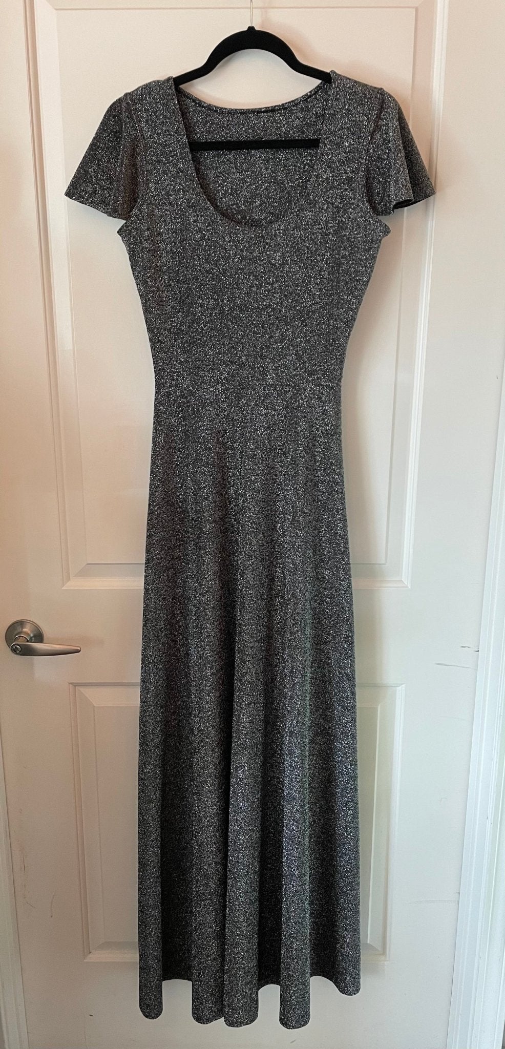 Black Metallic Lurex Knit, Special Occasion Fabrics - Boho Fabrics