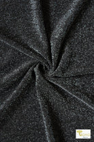 Black Metallic Lurex Knit, Special Occasion Fabrics - Boho Fabrics