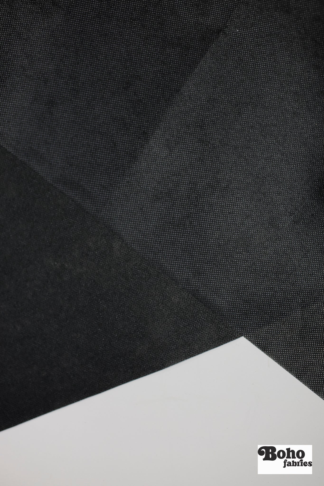 Black Non-Woven Fusible Interfacing, 60 inch wide, Sold by the Yard. - Boho Fabrics - Interfacing