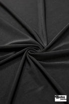 Black, Nylon Jersey Knit Fabric - Boho Fabrics - Jersey Solid, Knit Fabric
