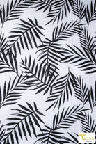 Black Palms, Burnout Jersey Knit. JER-P-108-BLK - Boho Fabrics