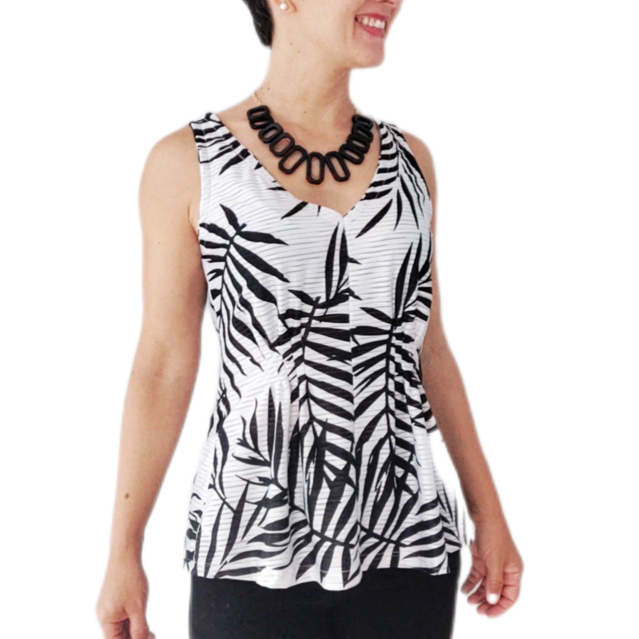 Black Palms, Burnout Jersey Knit. JER - P - 108 - BLK - Boho Fabrics - Jersey Knit Printed Fabric