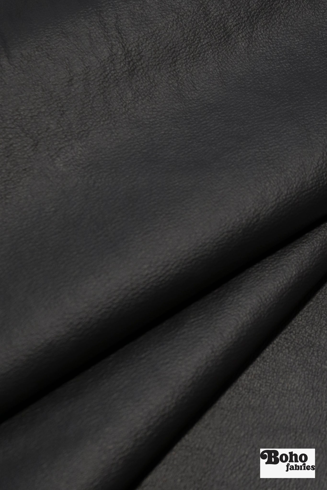 Black Pebble Faux Leather Upholstery Fabric - Boho Fabrics - Home Dec. & Upholstery Fabric
