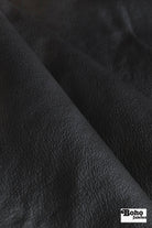 Black Pebble Faux Leather Upholstery Fabric - Boho Fabrics - Home Dec. & Upholstery Fabric
