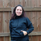 Black Pixelated Windpro Hardface Performance Fabric by Polartec. 2nds - Boho Fabrics - Performance Fabrics