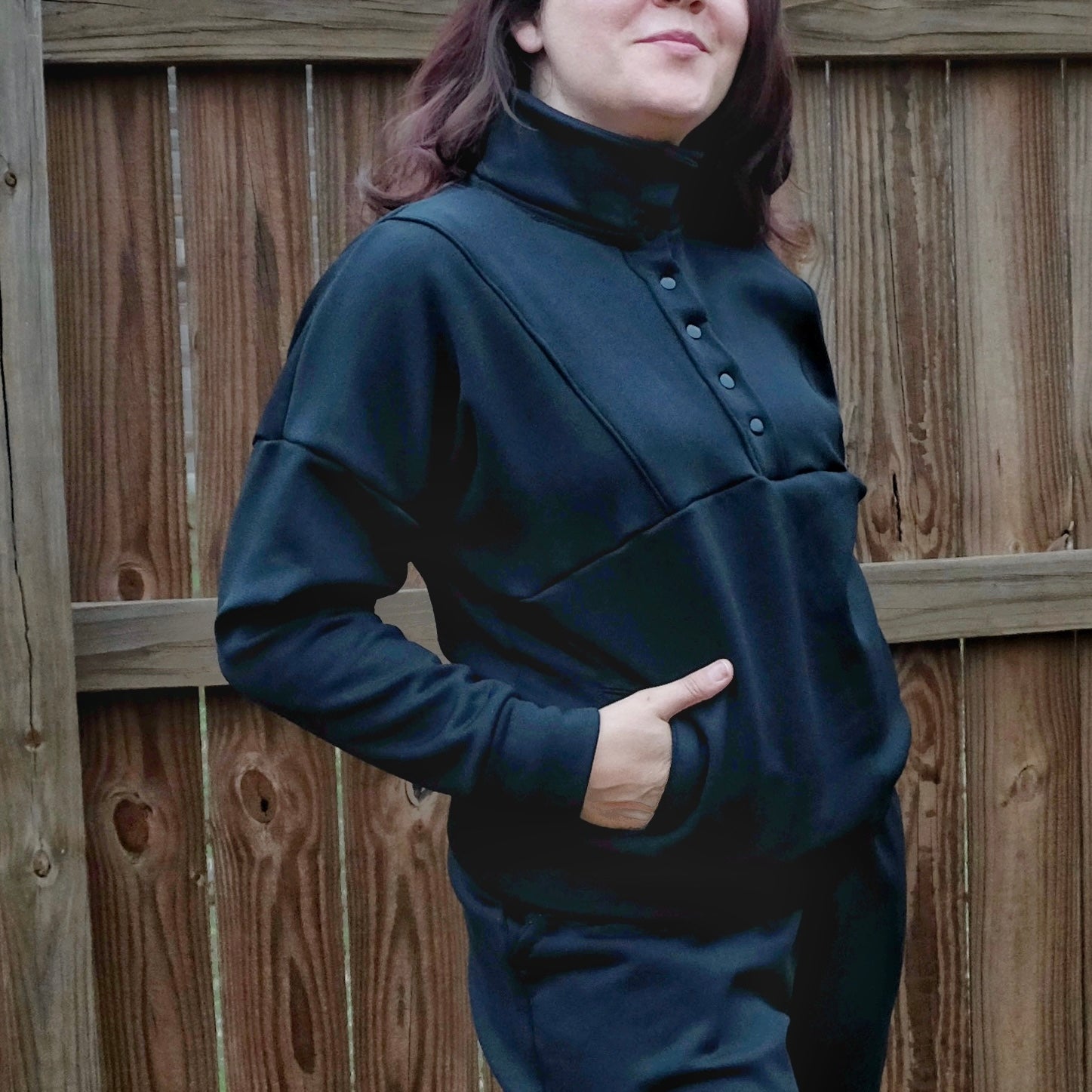 Black Pixelated Windpro Hardface Performance Fabric by Polartec. 2nds - Boho Fabrics - Performance Fabrics