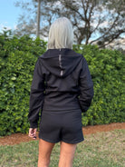 Black, Polartec Power Air. Insulating Performance Knit Fabric - Boho Fabrics - Performance Fabrics