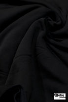 Black, Power Stretch Pro Fleece - Backed Performance Fabric - Boho Fabrics - Performance Fabrics