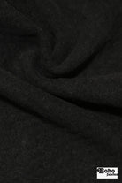 Black Ridge, Embossed Style Knit Fabric - Boho Fabrics - Wool Knit