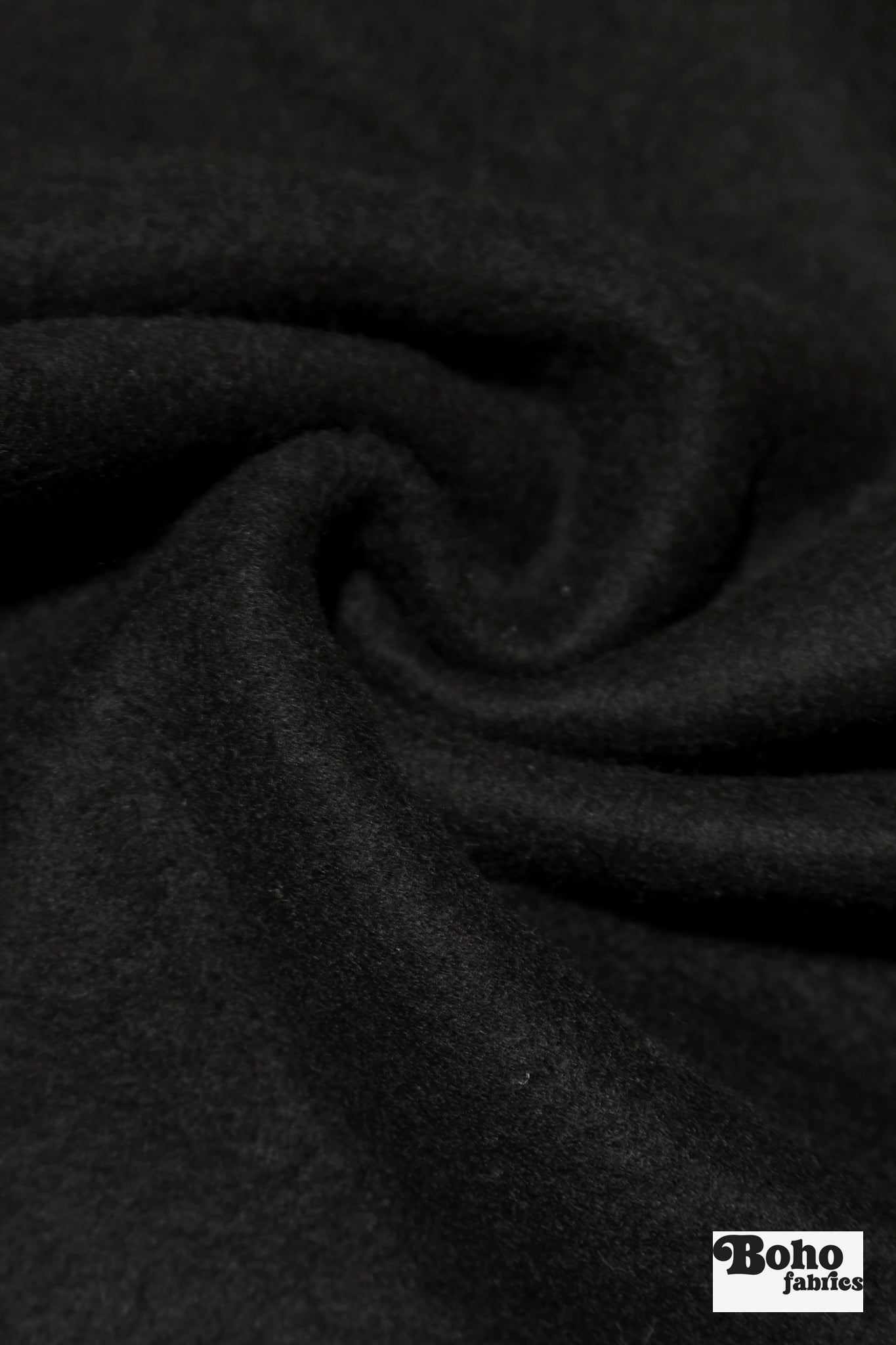 Black Ridge, Embossed Style Knit Fabric - Boho Fabrics - Wool Knit