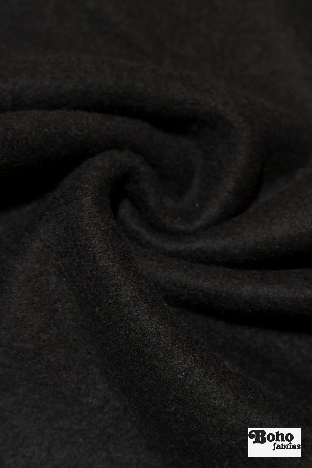 Black Ridge, Embossed Style Knit Fabric - Boho Fabrics - Wool Knit