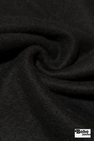 Black Ridge, Embossed Style Knit Fabric - Boho Fabrics - Wool Knit