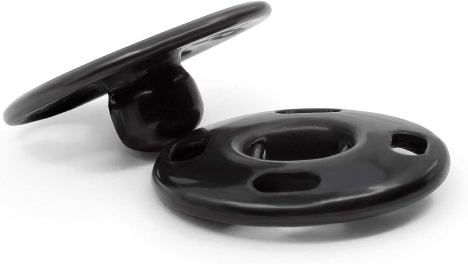 Black Sew on Snaps, Size 4 (15mm). 4 Sets of Snaps - Boho Fabrics - Buttons & Snaps