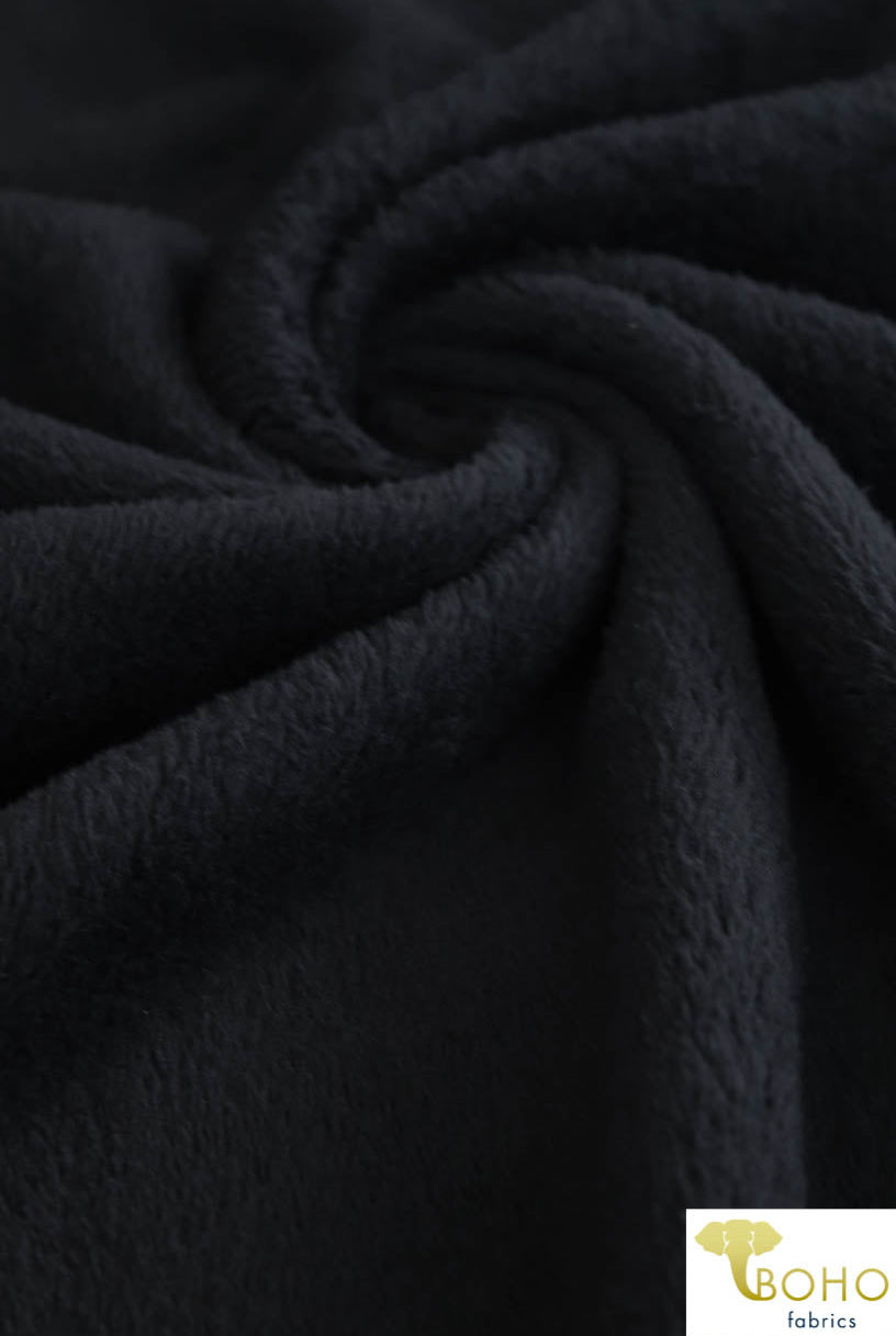 Black Sherpa Knit. FUR-101 - Boho Fabrics
