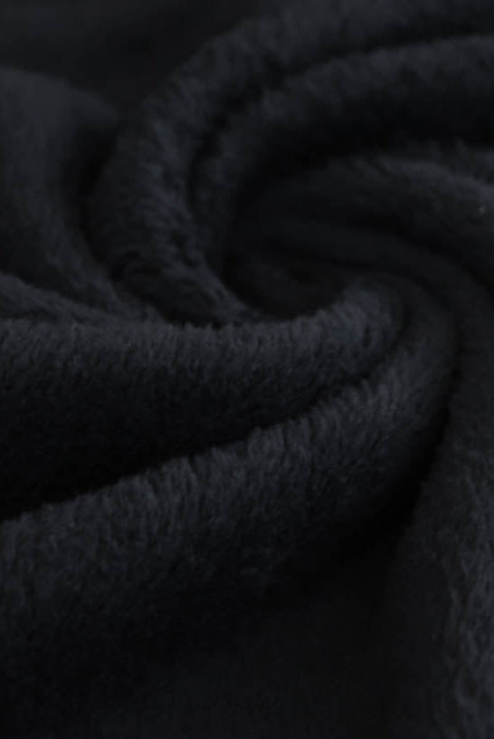 Black Sherpa Knit. FUR-101 - Boho Fabrics