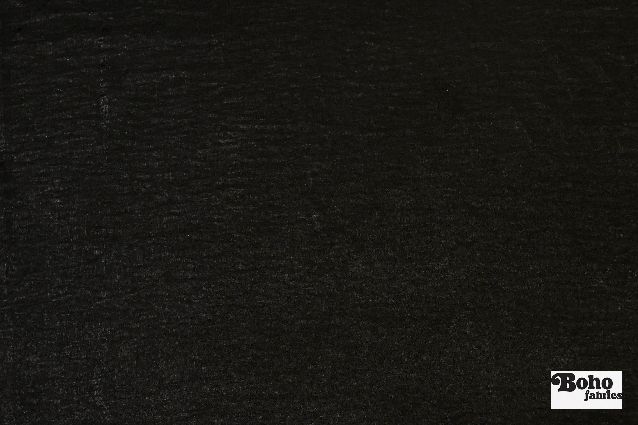 Black, Shiny Textured Satin Woven Fabric - Boho Fabrics - Woven, Fabric