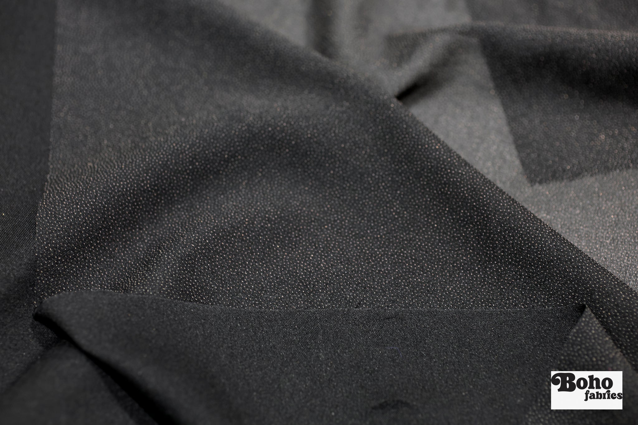 Black Stretch Woven Fusible Interfacing, 60 inch wide, Sold by the Yard. - Boho Fabrics - Interfacing