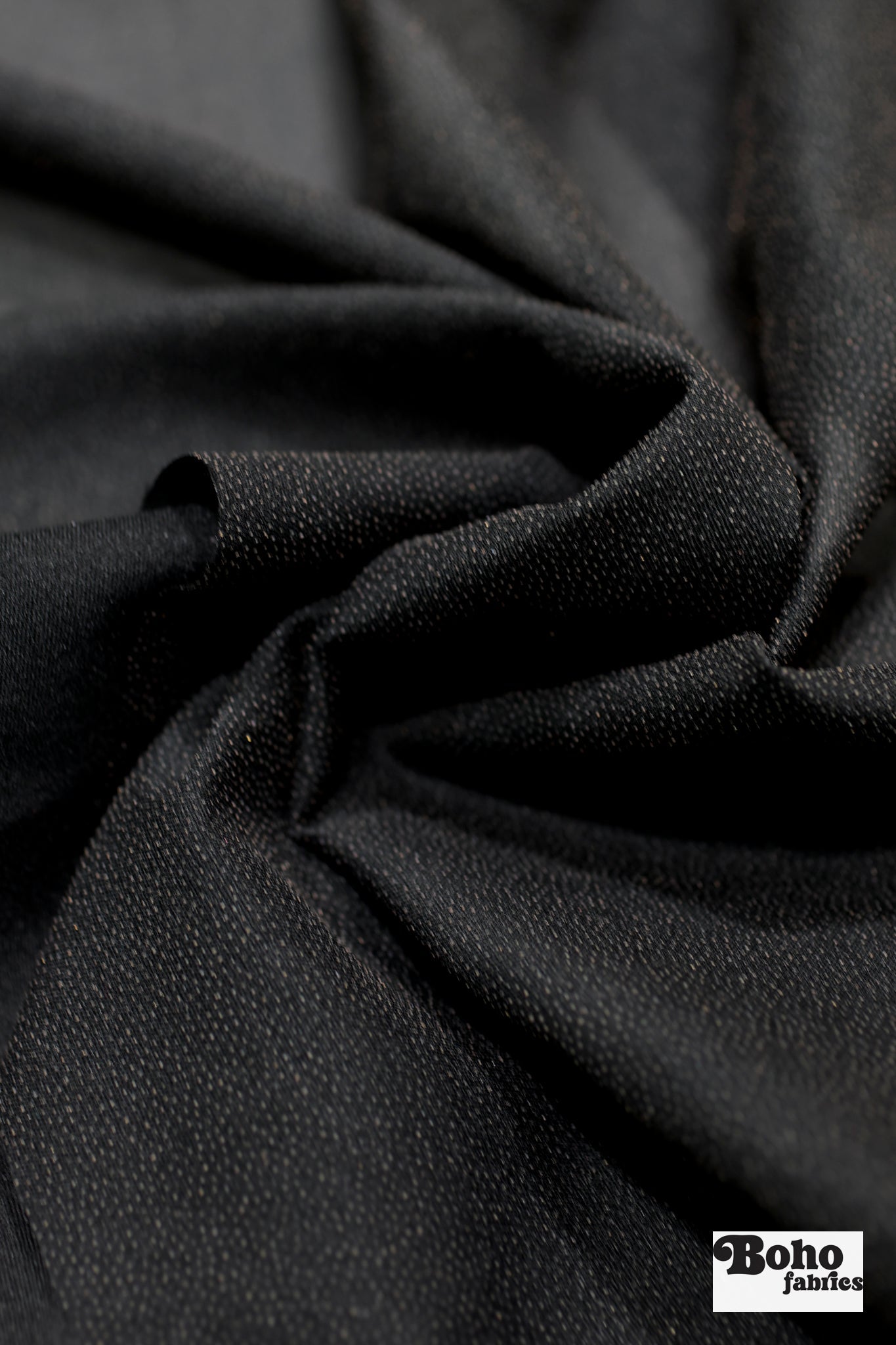 Black Stretch Woven Fusible Interfacing, 60 inch wide, Sold by the Yard. - Boho Fabrics - Interfacing