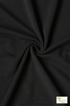 Black Tencel, Jersey Knit - Boho Fabrics