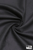 Black Twill Wool Suiting Woven Fabric - Boho Fabrics - Woven, Fabric