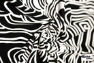 Black & White, Abstract Swirls Jersey Knit Fabric - Boho Fabrics - Knit Fabric