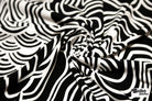 Black & White, Abstract Swirls Jersey Knit Fabric - Boho Fabrics - Knit Fabric