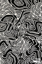 Black & White, Abstract Swirls Jersey Knit Fabric - Boho Fabrics - Knit Fabric