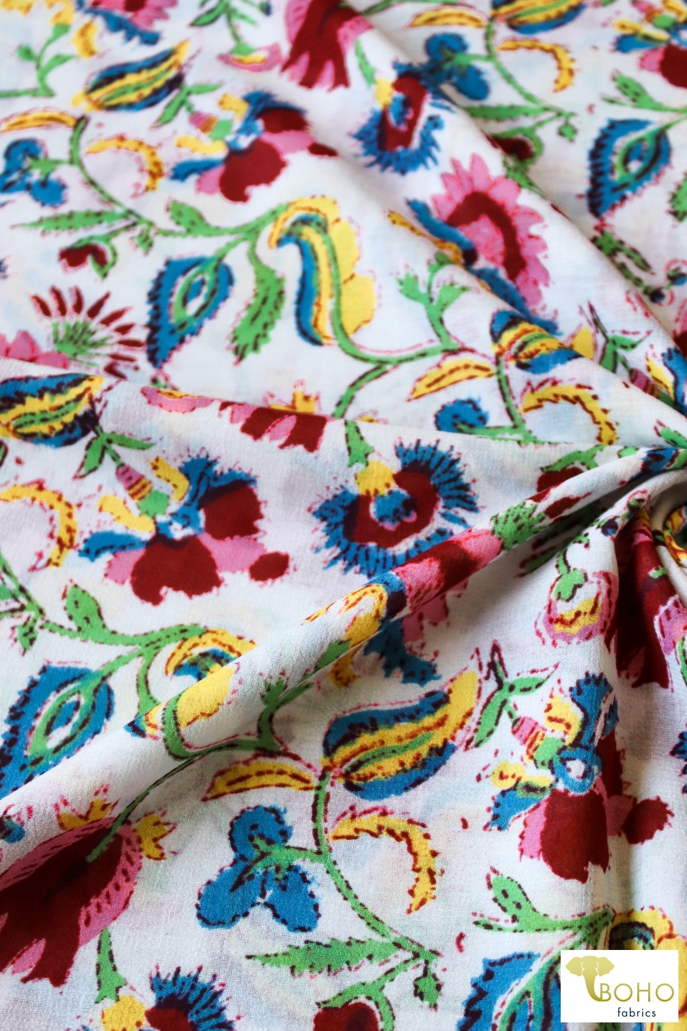 Bloomalicious, Cotton Woven Fabric. WVP-238 - Boho Fabrics