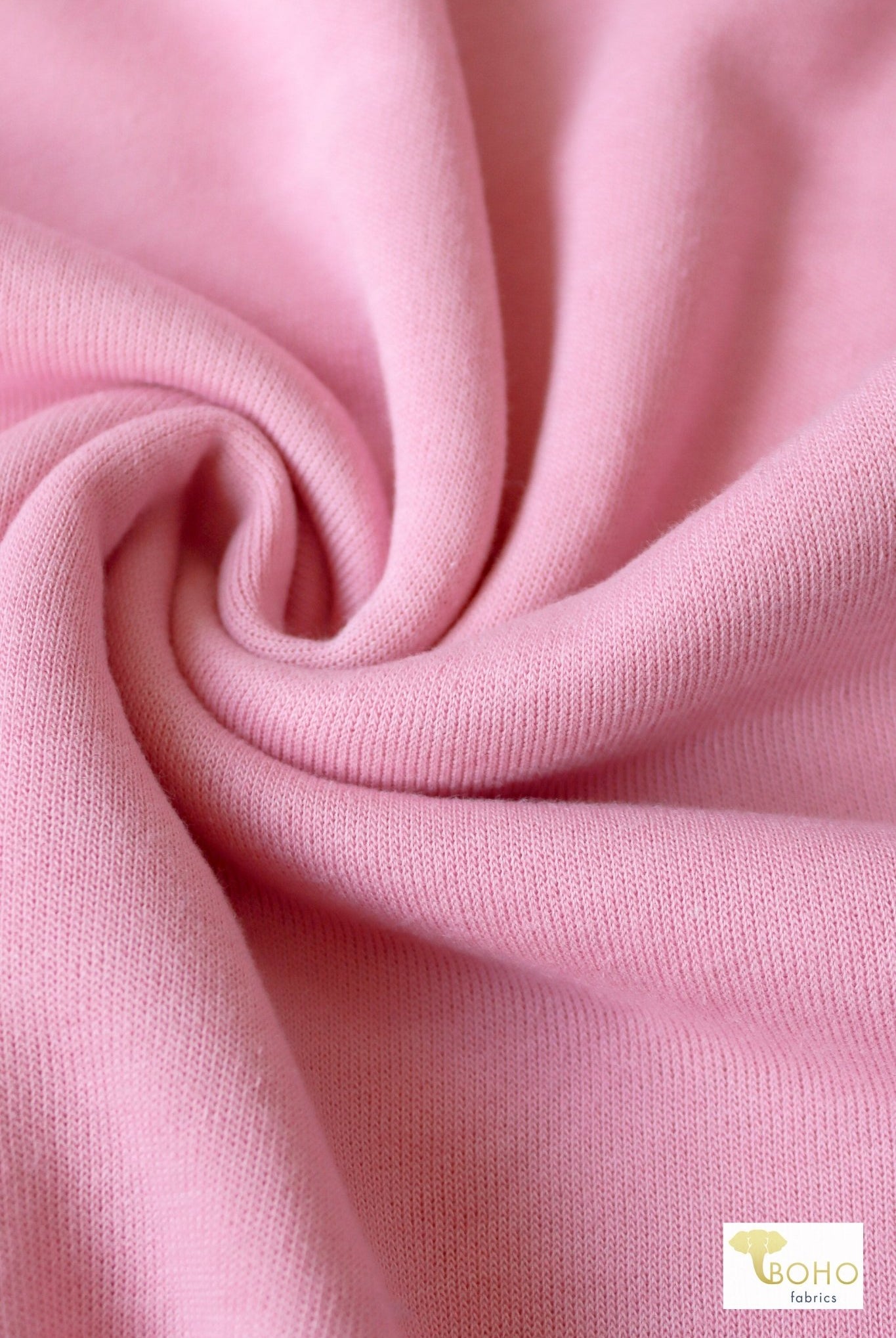 Blossom Light Pink, Sweatshirt Fleece. - Boho Fabrics