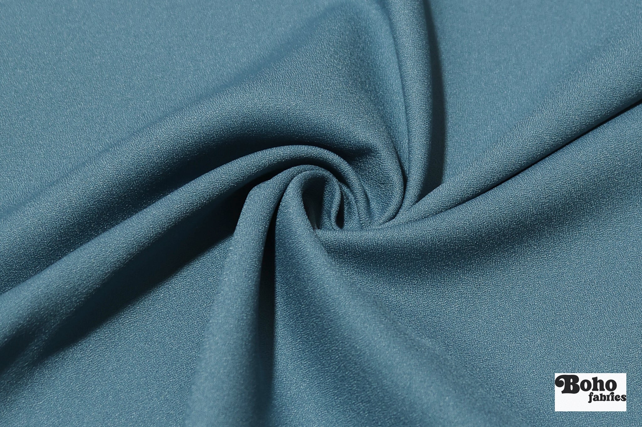 Blue-Gray Crepe Woven Fabric - Boho Fabrics - Special Occasion Fabric