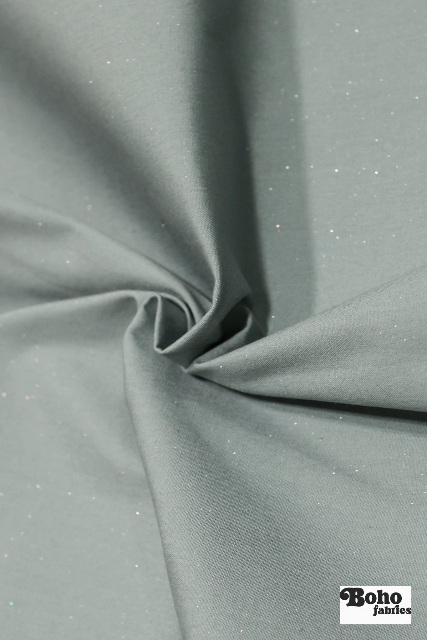 Blue Gray, Shimmer Canvas Woven Fabric - Boho Fabrics - Woven Fabric