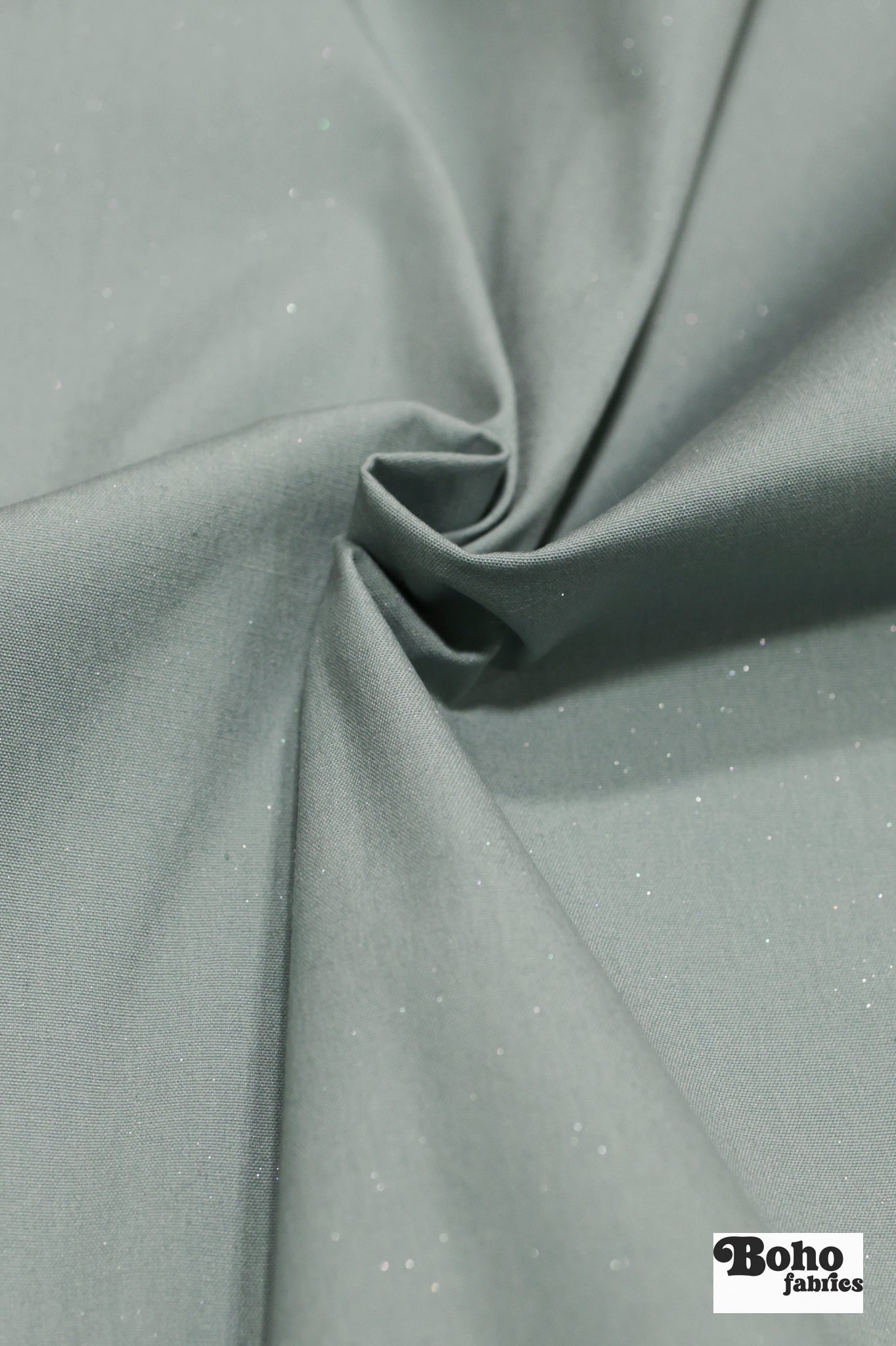Blue Gray, Shimmer Canvas Woven Fabric - Boho Fabrics - Woven Fabric