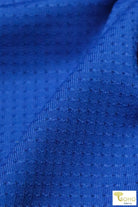 Blue Laser Cut Athletic Mesh. ATHSM-102-BLU - Boho Fabrics