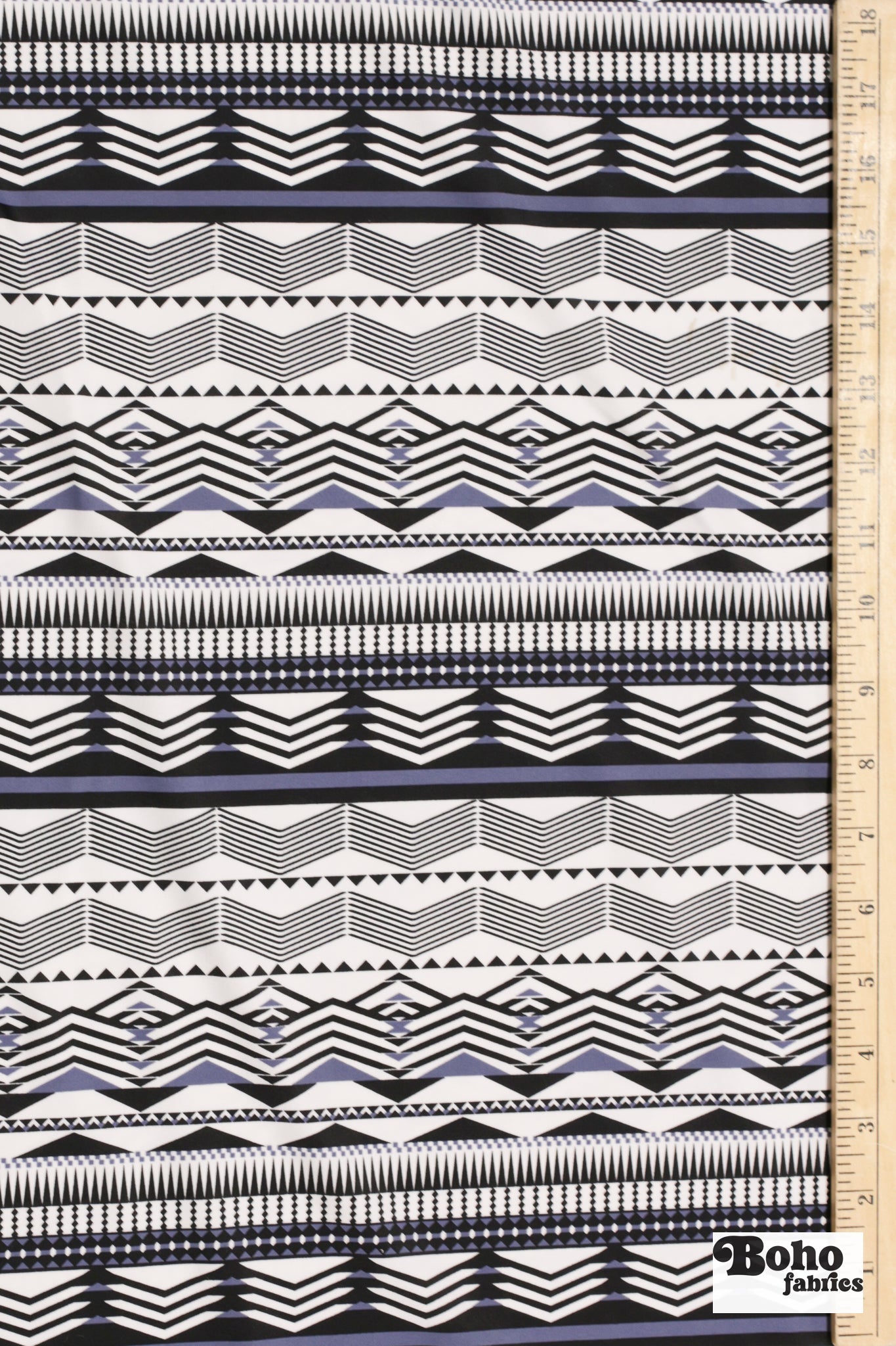 Blue Mesa, Printed Athletic Knit Fabric - Boho Fabrics - Athletic Knit Fabric