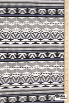 Blue Mesa, Printed Athletic Knit Fabric - Boho Fabrics - Athletic Knit Fabric