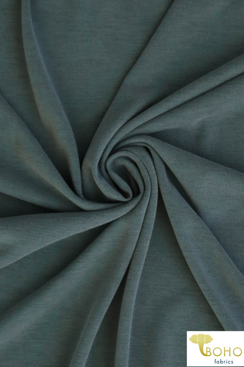 Blue Sage. Cupro Knit. CUP-107. - Boho Fabrics