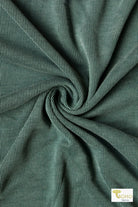 Blue Sage, Cupro Rib Knit Fabric - Boho Fabrics - Cupro, Knit Fabric