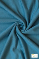 Blue Shadow, French Terry Solid Knit - Boho Fabrics