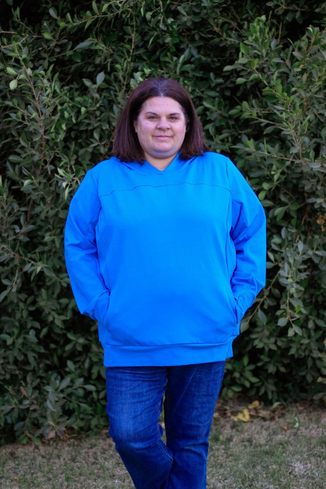 Blue, Solid Ponte Knit Fabric - Boho Fabrics - Ponte Solid, Knit Fabric