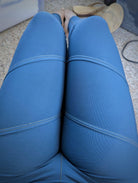 Blue Teal, Brushed Athletic Knit - Boho Fabrics