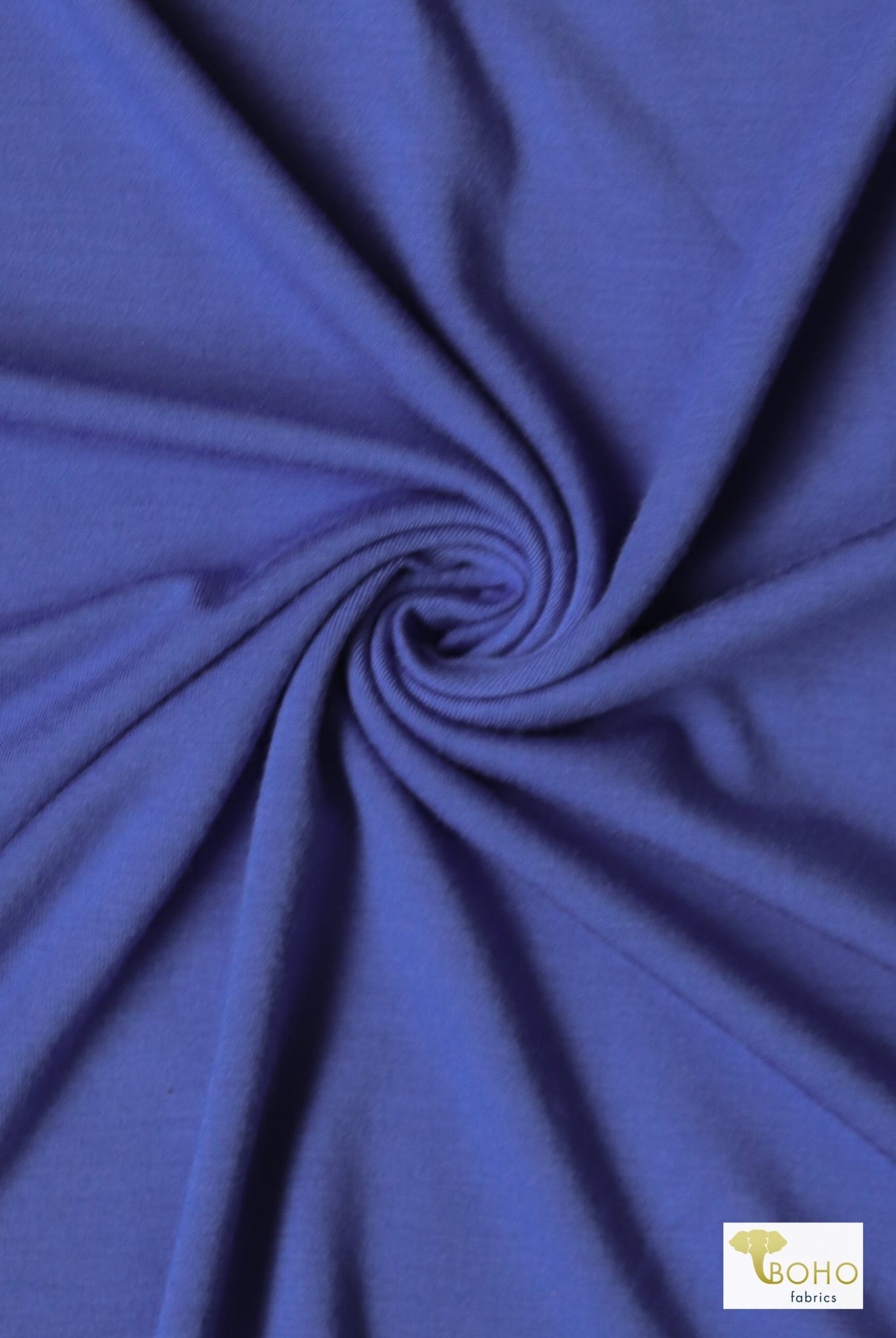 Blue Violet, Rayon Spandex Knit. - Boho Fabrics