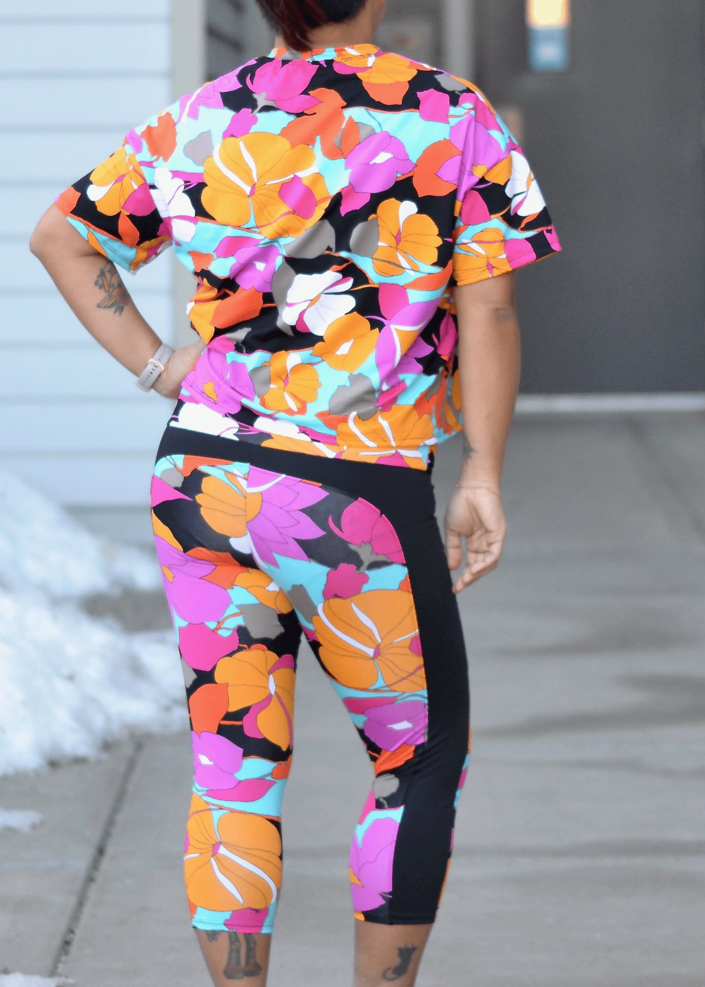 Boho Summer, Printed Athletic Knit Fabric - Boho Fabrics - Athletic Knit Fabric