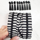 Bold Stripe Zipper Tape with Black Teeth - 3 Yards - Boho Fabrics - Zippers