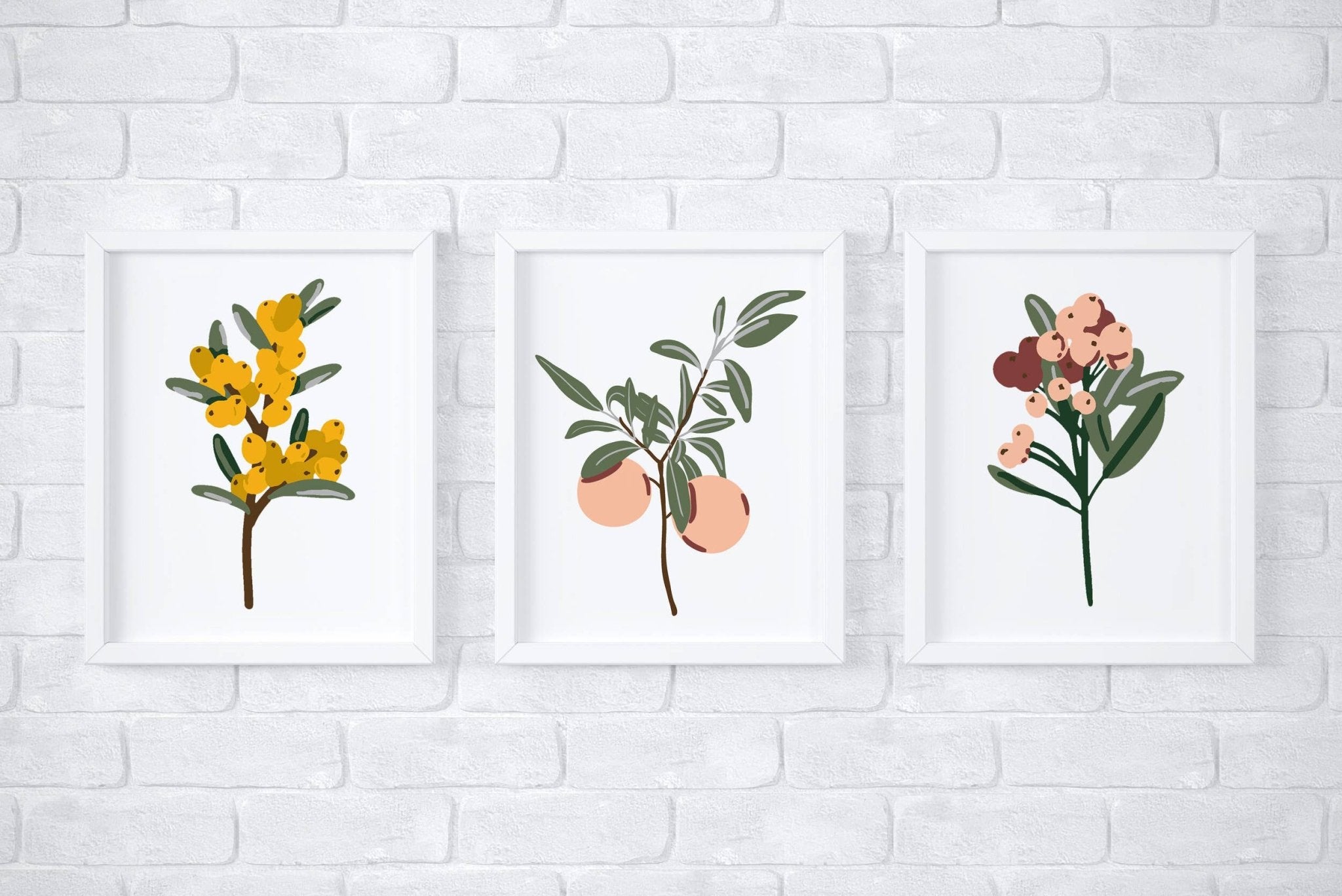 Botany Sprigs Paint - By - Numbers kit - Boho Fabrics - Art & Craft Kits