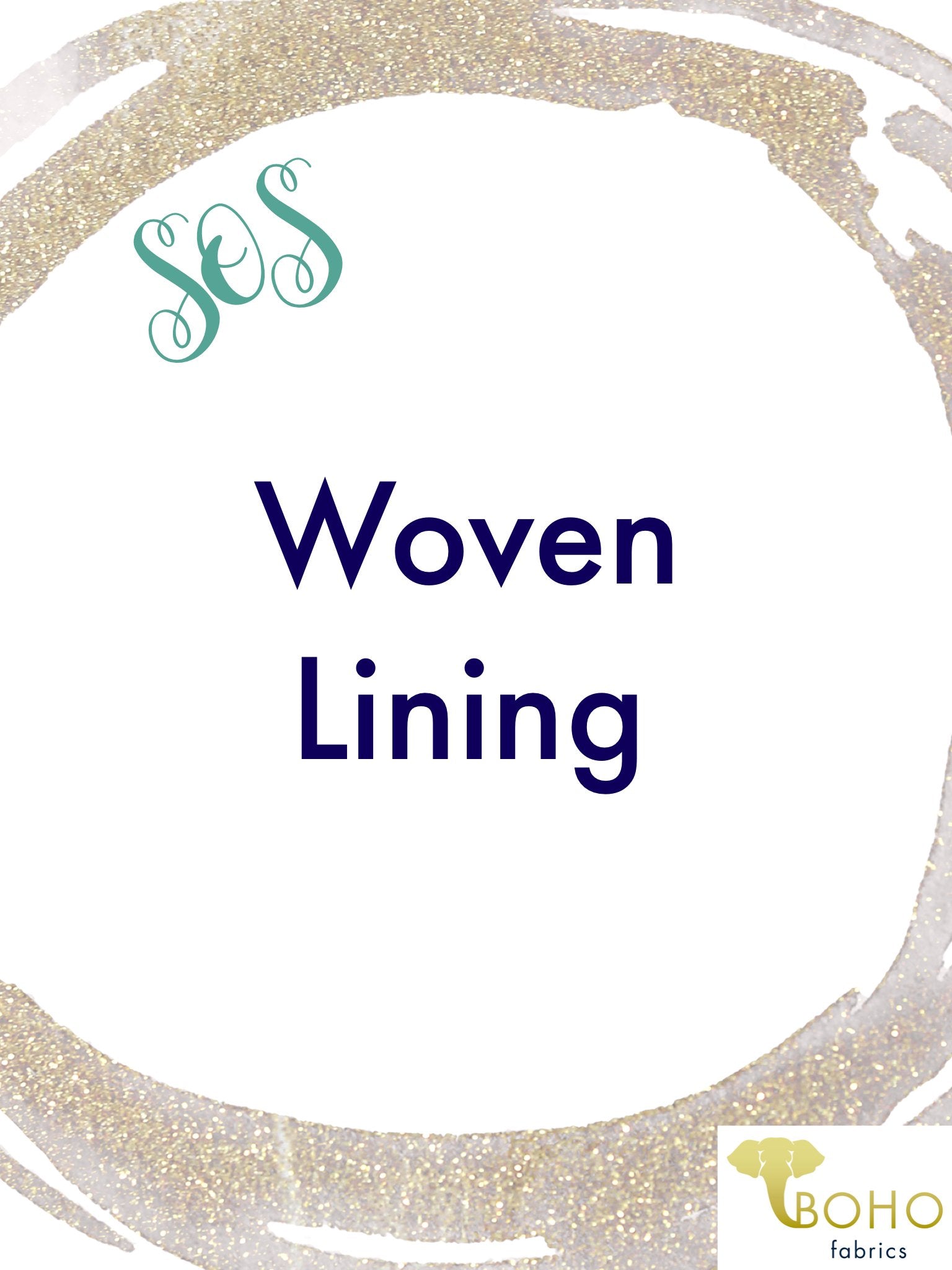 BRAND REPS ONLY! Fabric for Lining: WOVEN - Boho Fabrics
