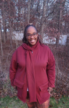 Brick Red, Power Stretch Pro Fleece - Backed Performance Fabric. 2nds - Boho Fabrics - Performance Fabrics