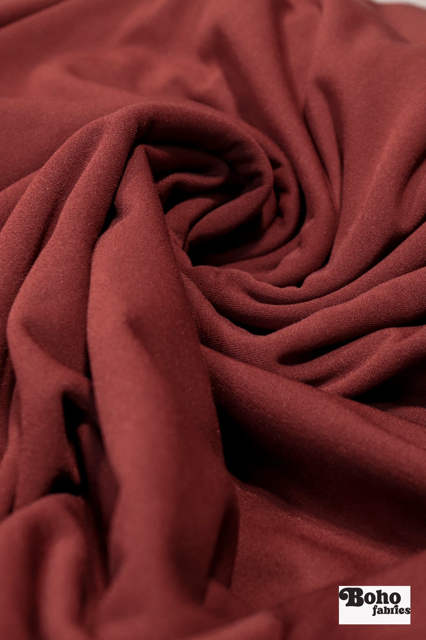 Brick Red, Power Stretch Pro Fleece - Backed Performance Fabric. 2nds - Boho Fabrics - Performance Fabrics