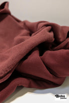 Brick Red, Power Stretch Pro Fleece - Backed Performance Fabric. 2nds - Boho Fabrics - Performance Fabrics