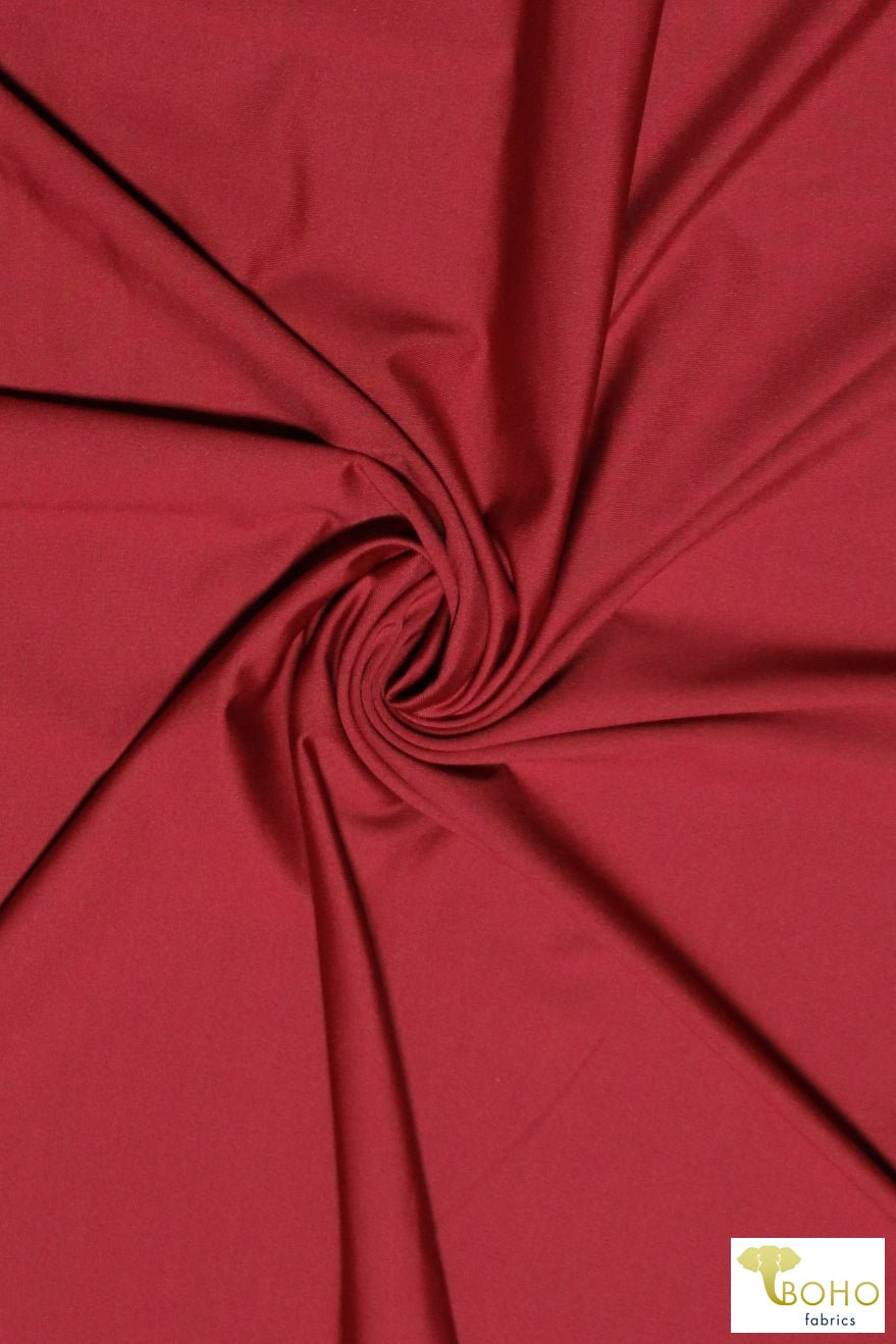 Brick Red, Swim Soild Knit. S.SWIM-202 - Boho Fabrics